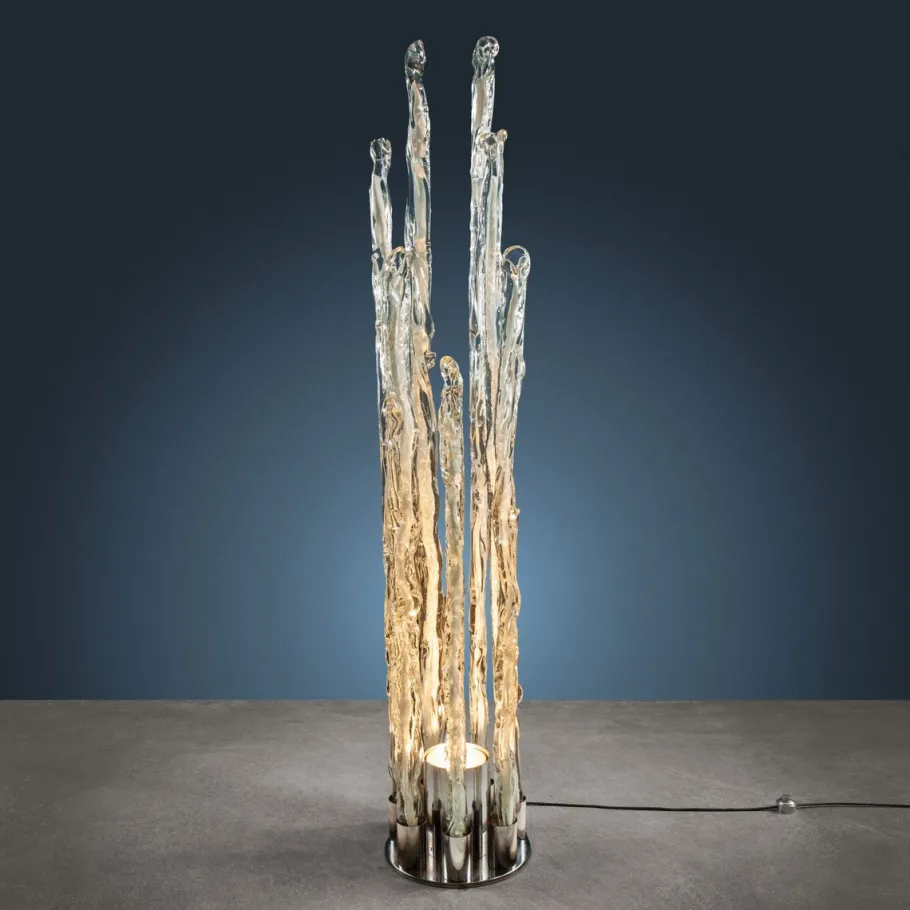 Clearance Pamono Vintage Floor Lamp Excalibur for Sothis in Murano Glass, 1970s