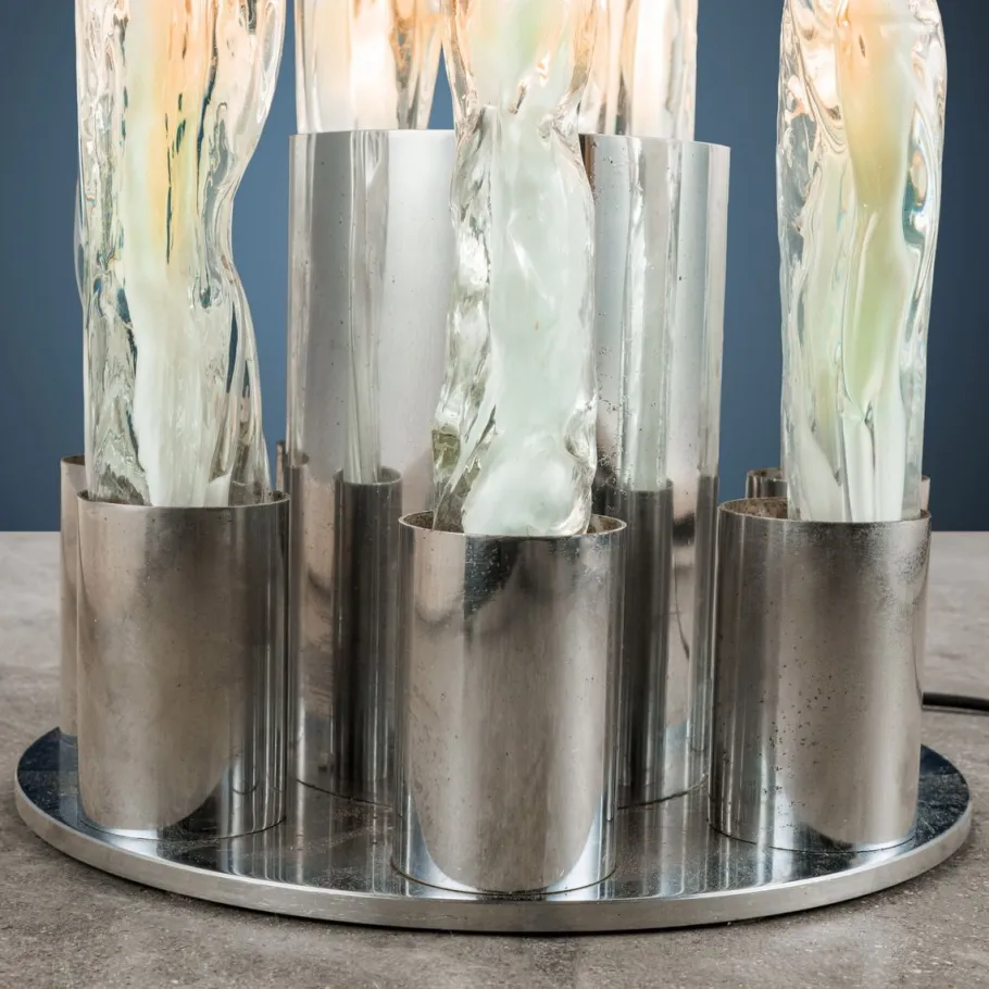 Clearance Pamono Vintage Floor Lamp Excalibur for Sothis in Murano Glass, 1970s