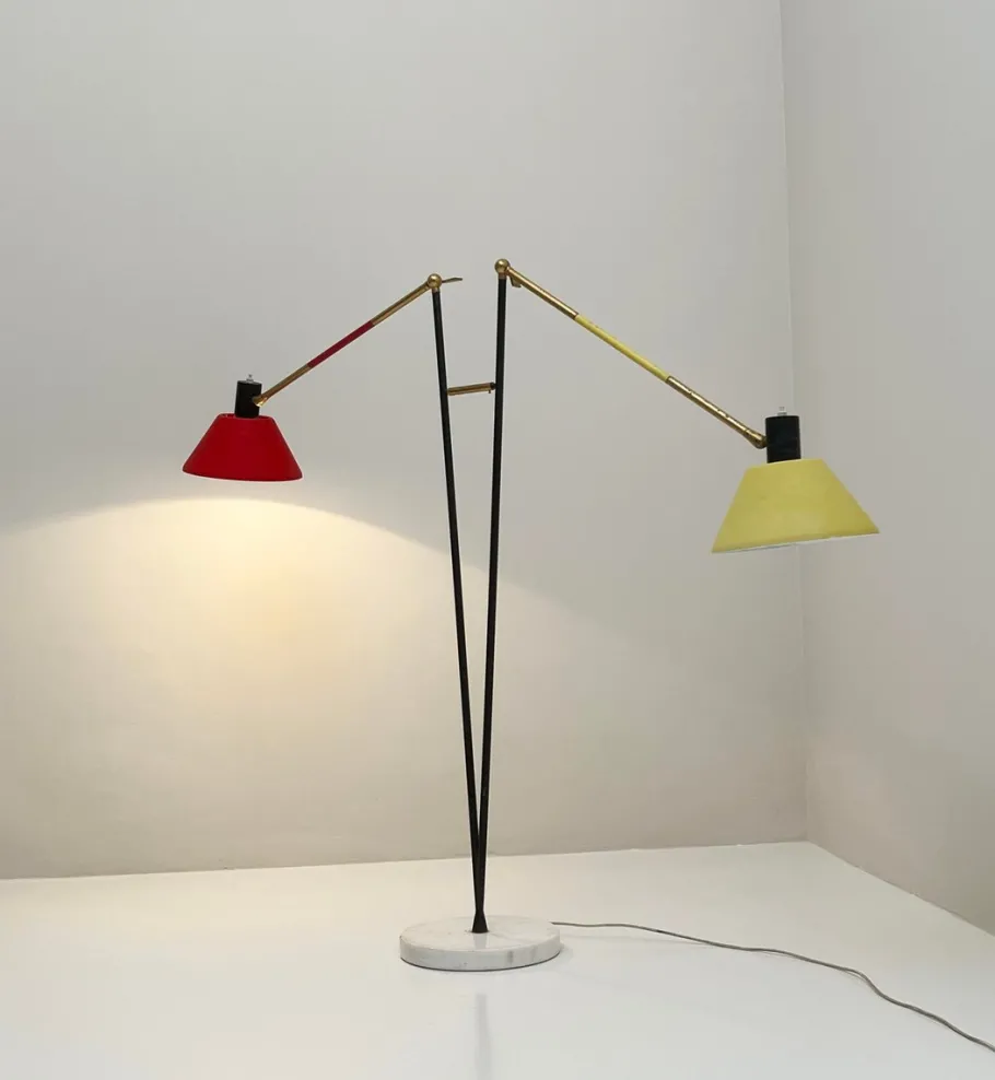 Best Pamono Vintage Floor Lamp from Stilux Milano, 1950s