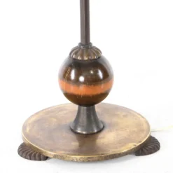 Sale Pamono Vintage Floor Lamp in Brass and Wood, 1970s