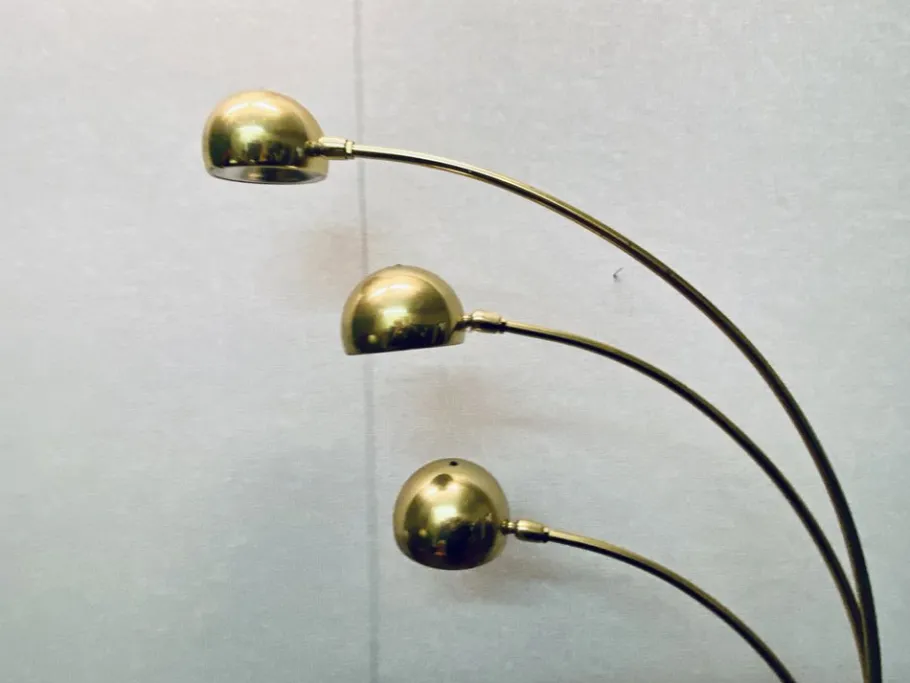 Hot Pamono Vintage Floor Lamp in Brass from Honsel, 1970s