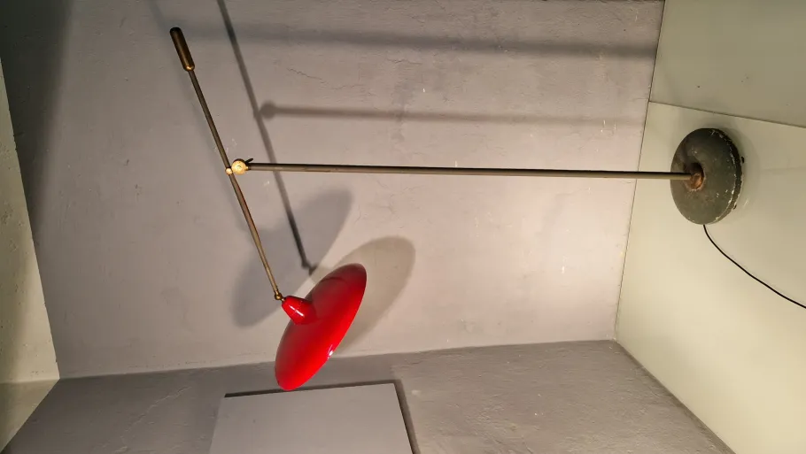 Outlet Pamono Vintage Floor Lamp in Brass, 1950s