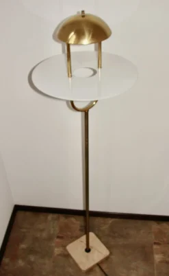 Clearance Pamono Vintage Floor Lamp in Brass, 1970s