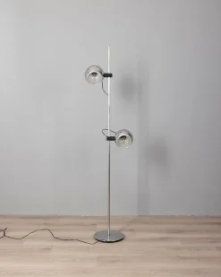 Clearance Pamono Vintage Floor Lamp in Chromed Metal by Goffredo Reggiani for Reggiani, 1970s