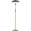 Best Pamono Vintage Floor Lamp in Opaline Glass and Lacquered Metal, 1950s