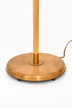 Best Pamono Vintage Floor Lamp in Opaline Glass and Lacquered Metal, 1950s