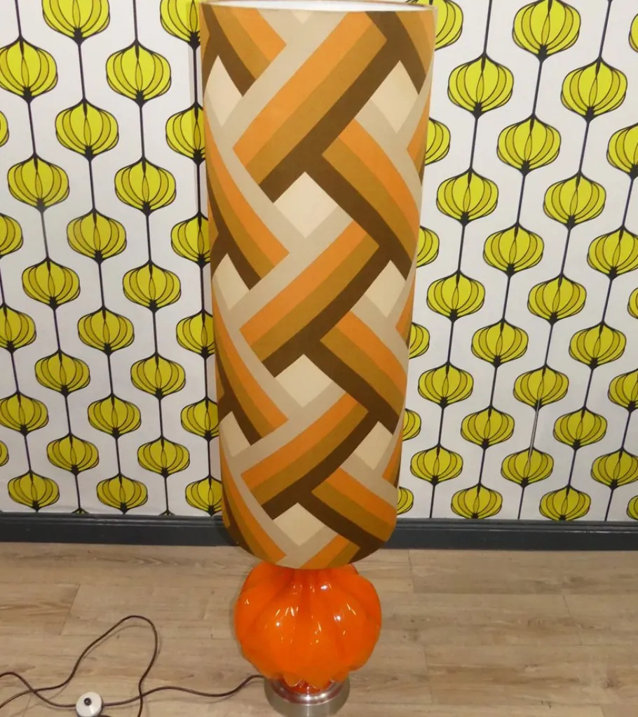 Clearance Pamono Vintage Floor Lamp in Orange, 1970s