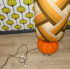 Clearance Pamono Vintage Floor Lamp in Orange, 1970s
