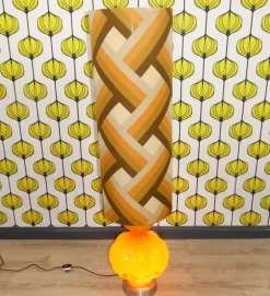 Clearance Pamono Vintage Floor Lamp in Orange, 1970s