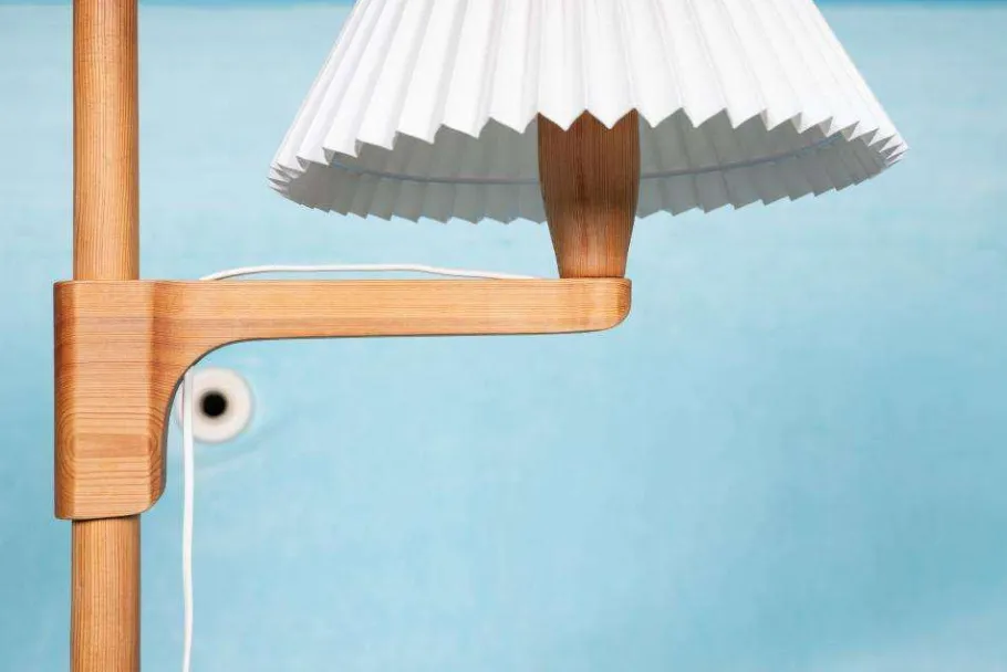 Best Pamono Vintage Floor Lamp in Pine by Carl Malmsten