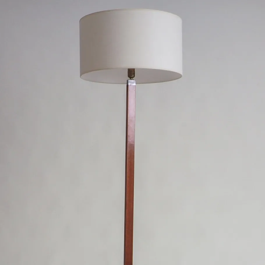 Outlet Pamono Vintage Floor Lamp in Wood, 1950s