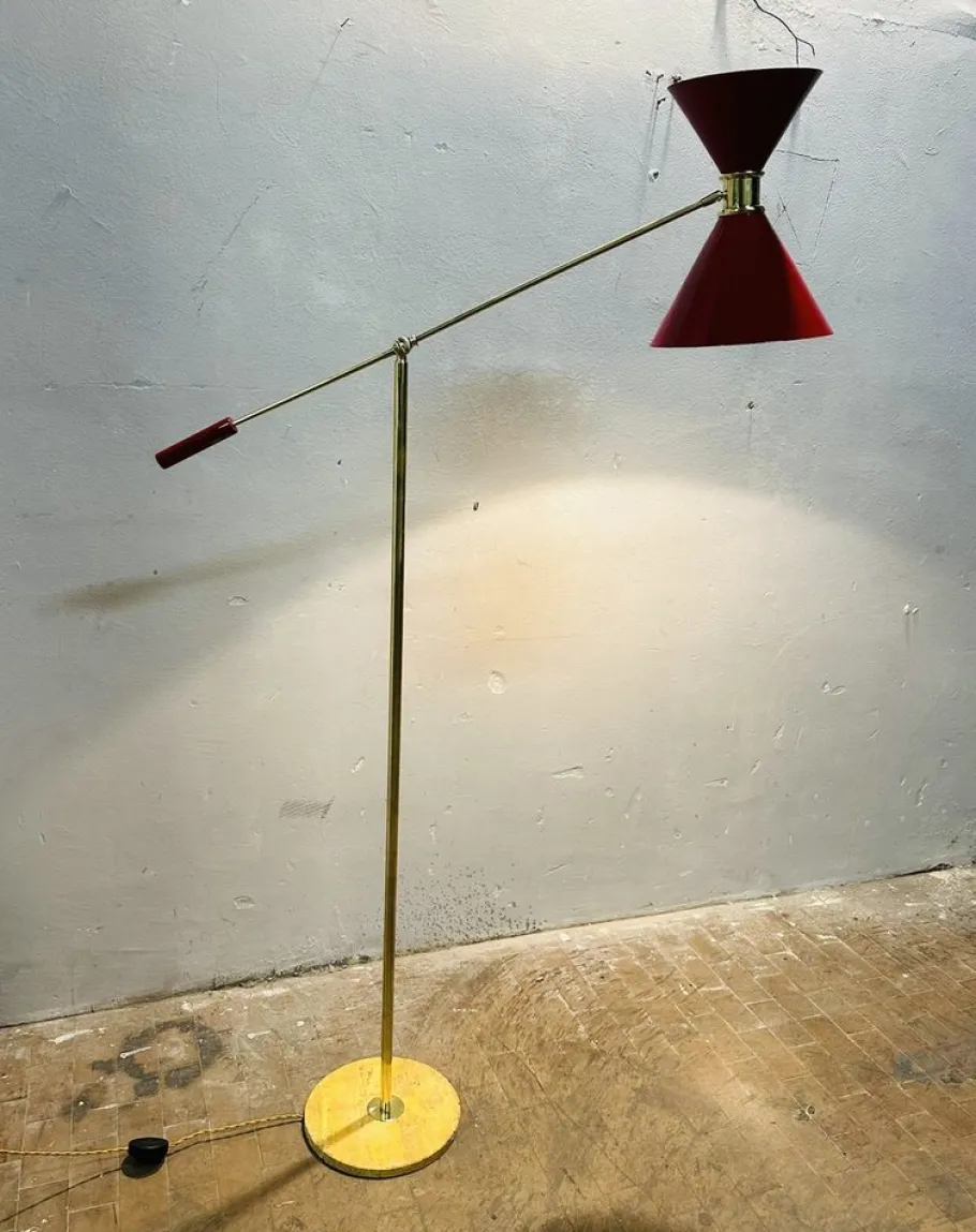 New Pamono Vintage Floor Lamp, 1950s