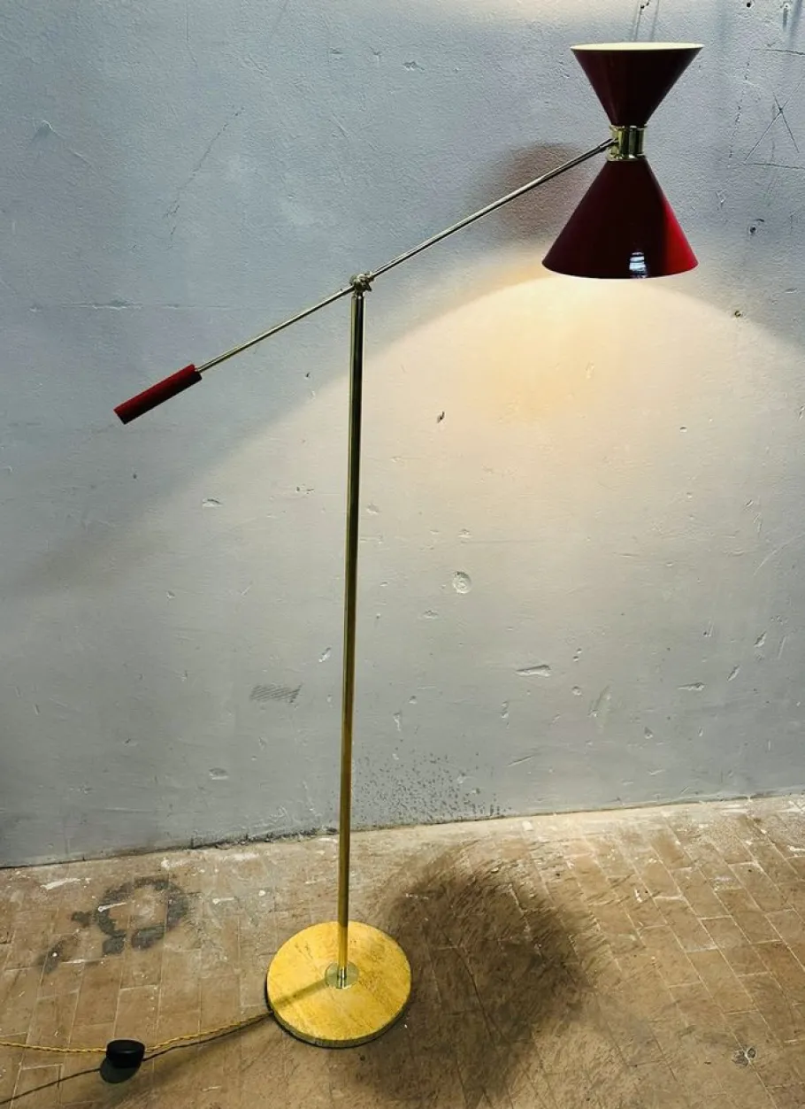New Pamono Vintage Floor Lamp, 1950s