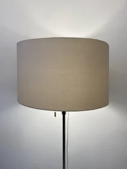 Pamono Vintage Floor Lamp with Fabric Shade from Erco, Germany, 1960s