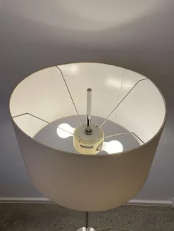 Pamono Vintage Floor Lamp with Fabric Shade from Erco, Germany, 1960s