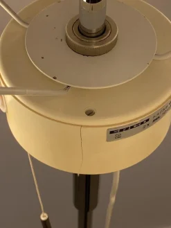 Pamono Vintage Floor Lamp with Fabric Shade from Erco, Germany, 1960s