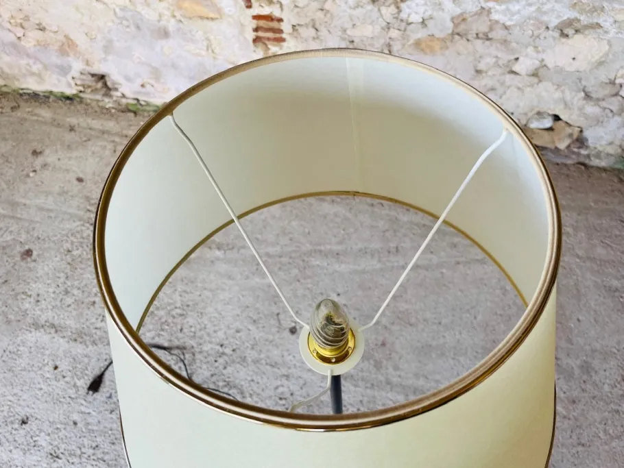 Discount Pamono Vintage Floor Lamp with Gilded Brass Decor on Tripod Legs, 1960s