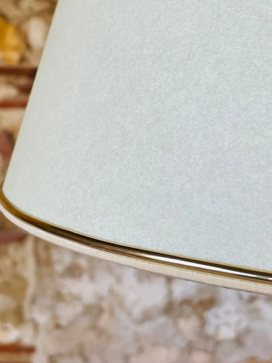 Discount Pamono Vintage Floor Lamp with Gilded Brass Decor on Tripod Legs, 1960s