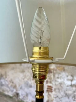 Discount Pamono Vintage Floor Lamp with Gilded Brass Decor on Tripod Legs, 1960s