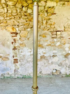 Best Pamono Vintage Floor Lamp with Gilded Brass Decor, 1960s