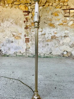 Best Pamono Vintage Floor Lamp with Gilded Brass Decor, 1960s