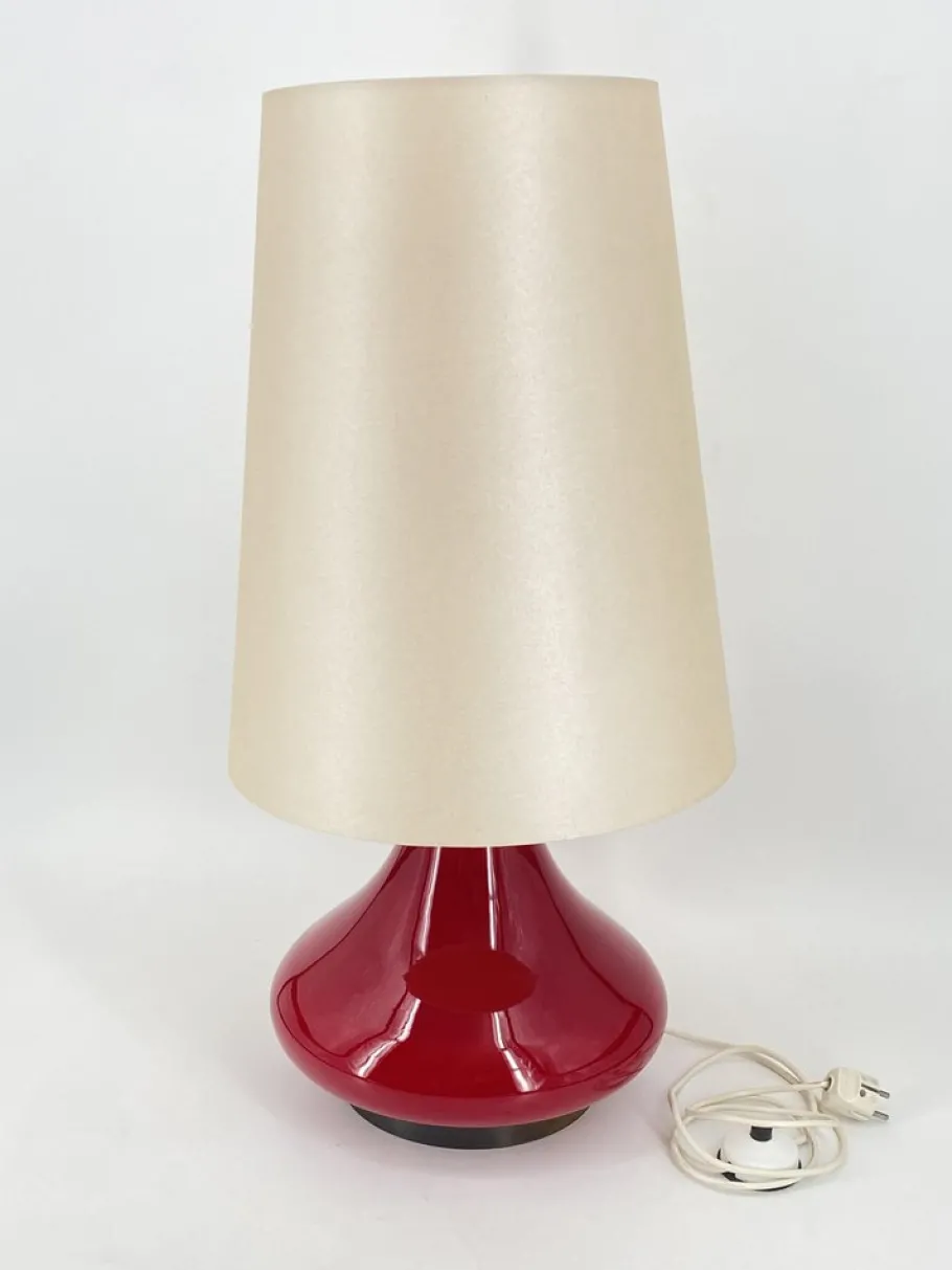 Hot Pamono Vintage Floor Lamp with Illuminated Red Glass Base, 1970s