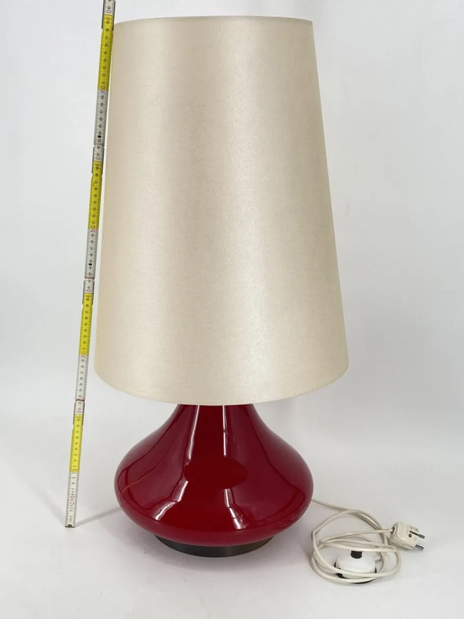 Hot Pamono Vintage Floor Lamp with Illuminated Red Glass Base, 1970s