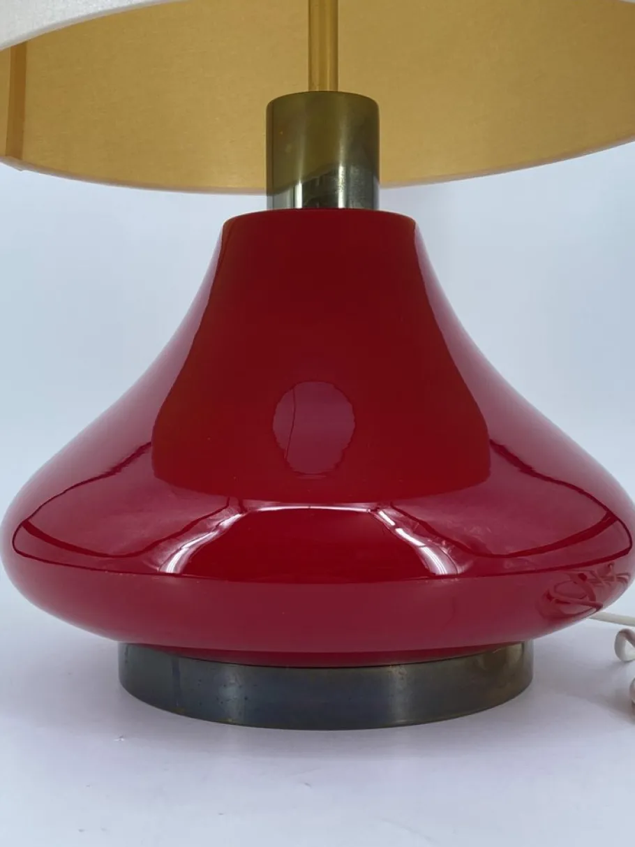 Hot Pamono Vintage Floor Lamp with Illuminated Red Glass Base, 1970s