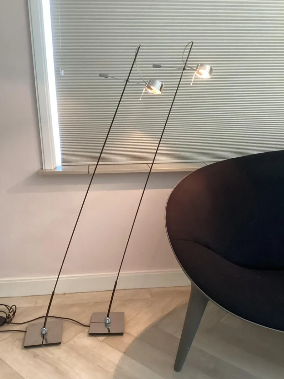 Discount Pamono Vintage Floor Lamp with Touch Dimmable 475b by Michael Rösing, 1980