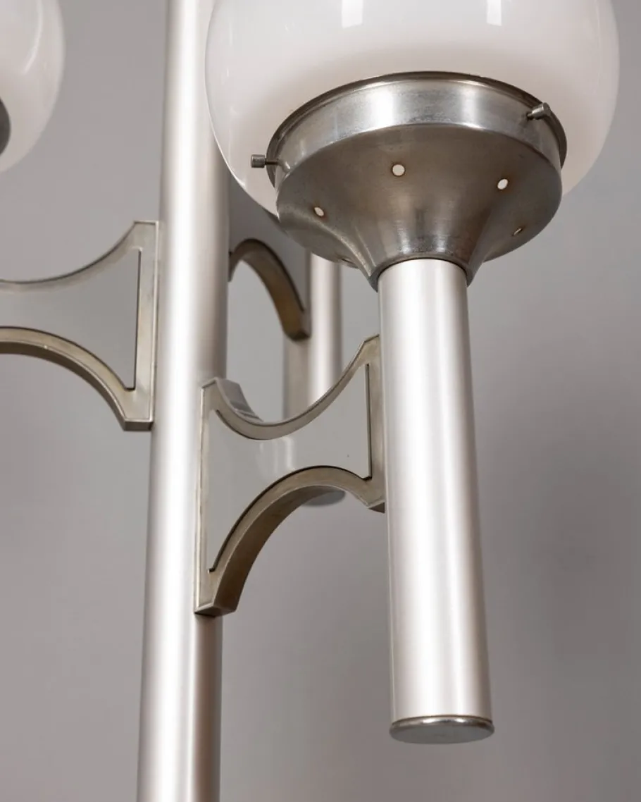 Best Pamono Vintage Floor Lamp with Three Lights in Glass from Sciolari, 1970s