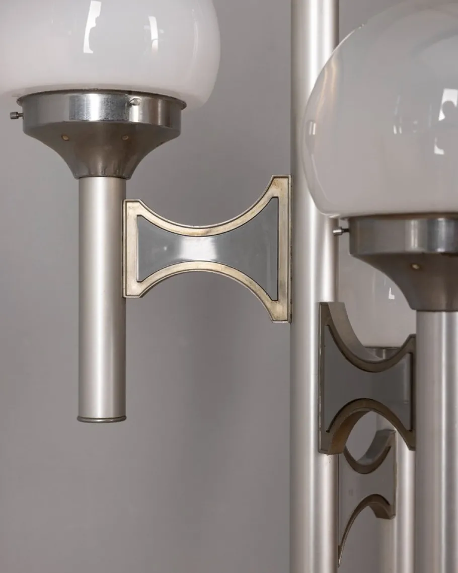 Best Pamono Vintage Floor Lamp with Three Lights in Glass from Sciolari, 1970s