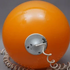 Clearance Pamono Vintage Floor-Standing Light Ball in Orange from the Guzzini Era, 1970s