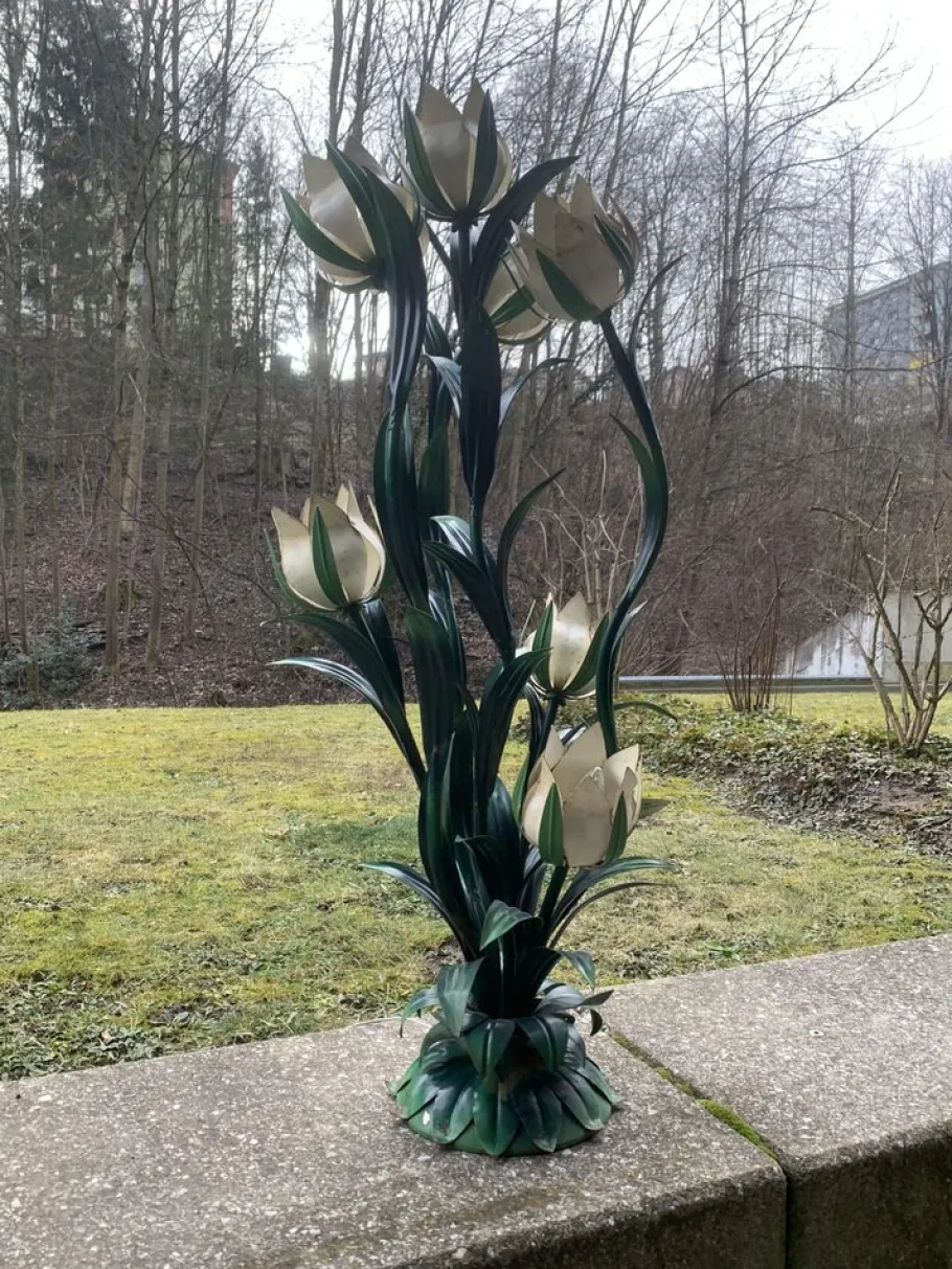 Outlet Pamono Vintage Floral Floor Lamp by Hans Kögl, 1960s