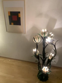 Outlet Pamono Vintage Floral Floor Lamp by Hans Kögl, 1960s