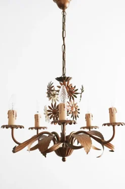 New Pamono Vintage Florentine Chandelier, 1980s
