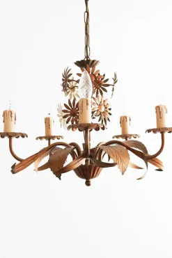 New Pamono Vintage Florentine Chandelier, 1980s