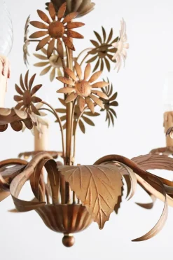 New Pamono Vintage Florentine Chandelier, 1980s