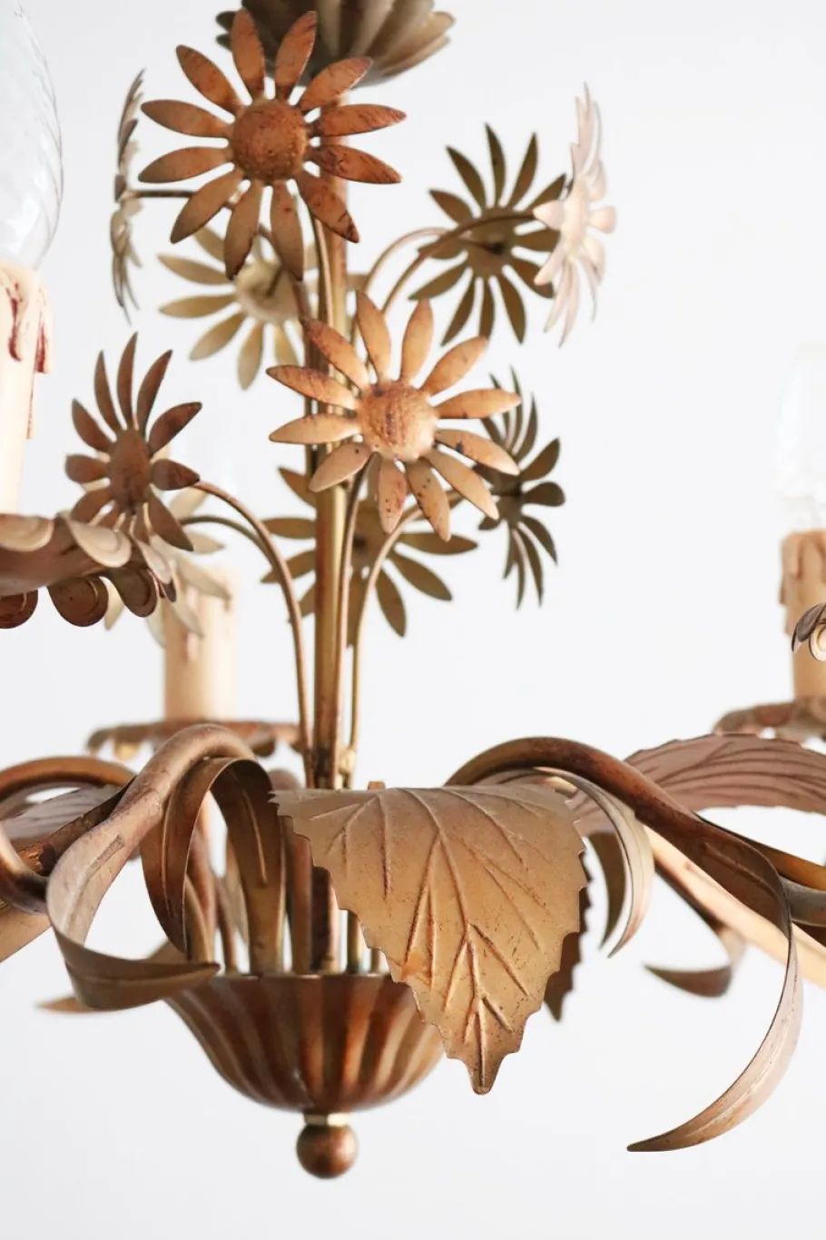 New Pamono Vintage Florentine Chandelier, 1980s