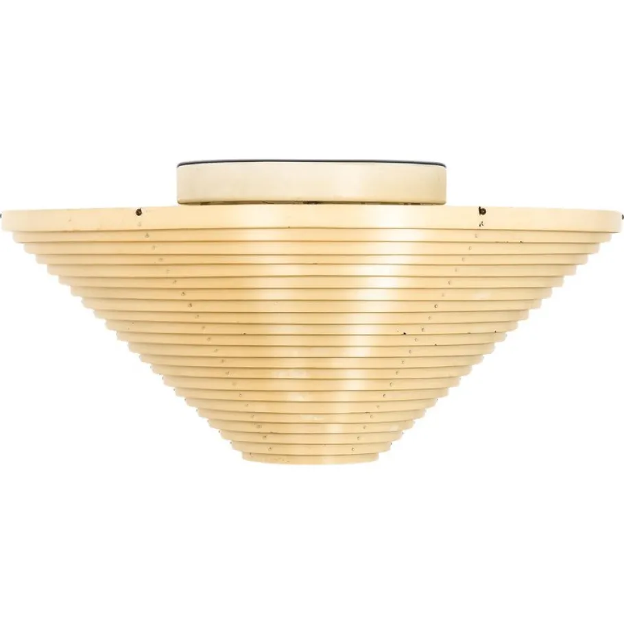 Hot Pamono Vintage Flush Mount in White Lacquered Metal by Alvar Aalto, 1950s