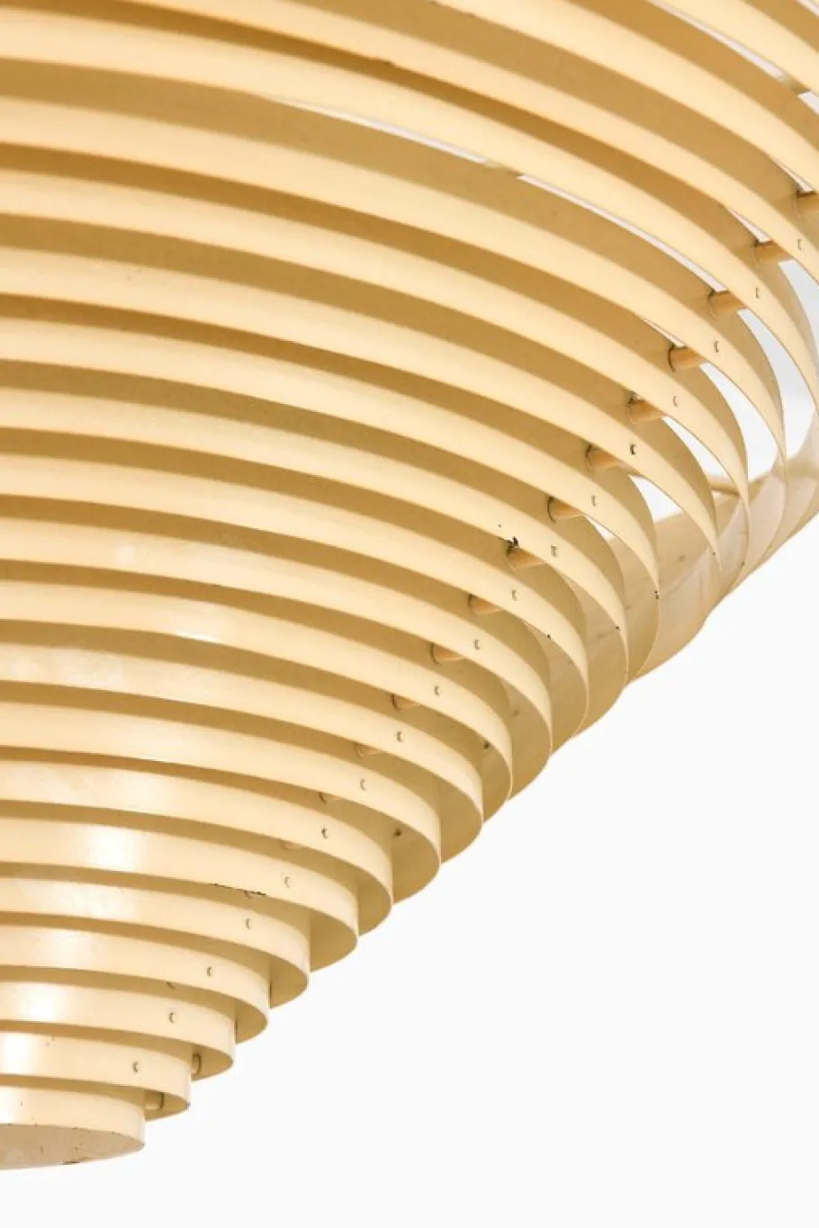 Hot Pamono Vintage Flush Mount in White Lacquered Metal by Alvar Aalto, 1950s