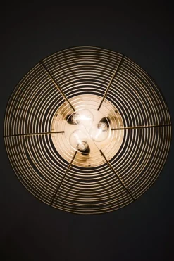 Hot Pamono Vintage Flush Mount in White Lacquered Metal by Alvar Aalto, 1950s