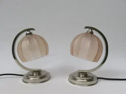 Discount Pamono Vintage French Art Deco Bedside Table Lamps, Set of 2