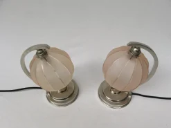 Discount Pamono Vintage French Art Deco Bedside Table Lamps, Set of 2