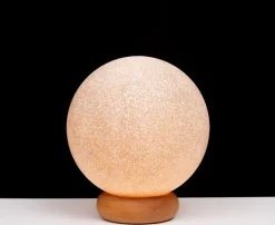 Best Pamono Vintage French Ball Lamp on Pine Base, 1970