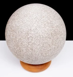 Best Pamono Vintage French Ball Lamp on Pine Base, 1970