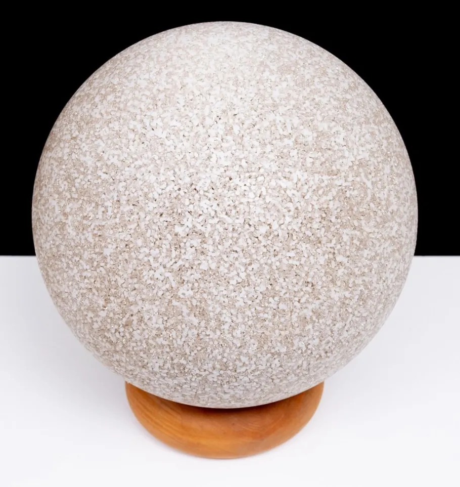 Best Pamono Vintage French Ball Lamp on Pine Base, 1970