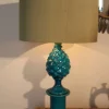 Pamono Vintage French Blue Pineapple Table Lamp by Pol Chambost, 1970s