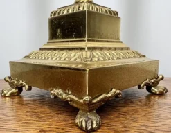 Discount Pamono Vintage French Brass Column Table Light