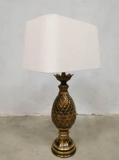 Sale Pamono Vintage French Brass Pineapple Table Lamp