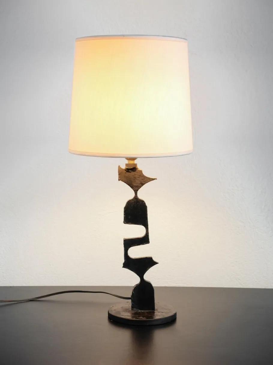 Discount Pamono Vintage French Brutalist Table Lamp, 1960s